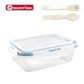 Affordable Takeaway Glass Bento Box Container with Tableware